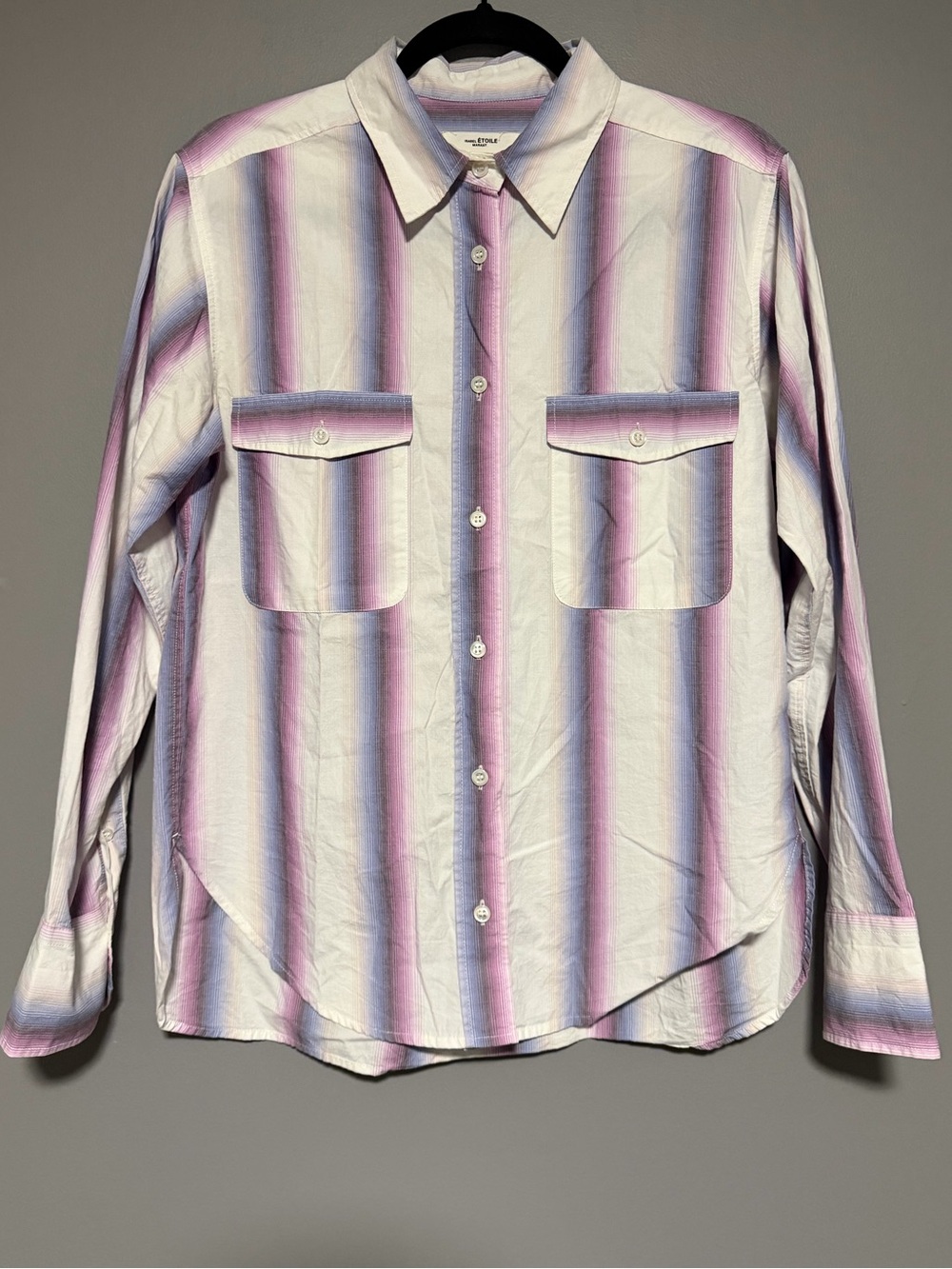 Isabel Marant Étoile Jalyne Striped Cotton-poplin Shirt FR 38 - Picture 5 of 9